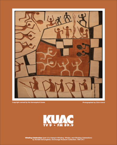 Whaling Celebration" is KUAC's 2021 Poster