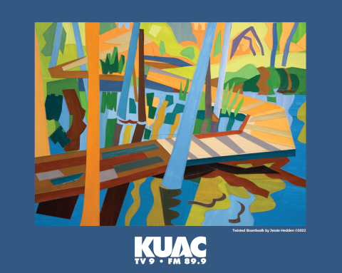 2022 KUAC Poster is Twisted Boardwalk by Jessie Hedden