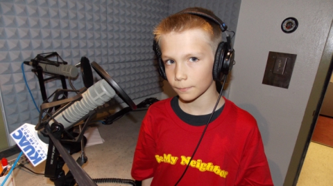 There’s a new kid in town and he’s announcing KUAC Kids Club birthdays on KUAC FM and TV.