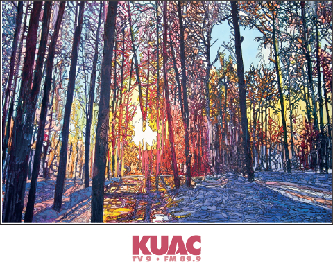 Daybreak by Kes Woodward is KUAC’s 2017 poster